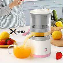 1pc Exprimidor de Cítricos Multifunción Portátil - Recargable por USB, Extractor Automático de Naranja y Limón Frescos con Función de Separación, Herramienta de Cocina Fácil de Usar para Exprimido Fresco,| Gadget de Cocina Moderno| Embudo Transparente, Exprimidor Portátil - Multicolor - Ver 4