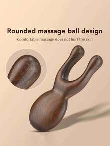 2PCS/1pc 9.5cm Sandalwood Wooden Scraping Massage Facial Head Massage Comb Nose Eye Scraping Massage Finger Pressure Tool - Multicolor - View 6