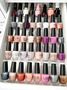 1pc/1set(4pcs) Acrylic Multi-Function Drawer Type Makeup Organizer Box, Vanity Drawer Storage Rack, Spice Jar Organizer, Kitchen Countertop Storage Rack, Suitable For Storing And Organizing Cosmetics, Spice Jars, Perfumes And Seasonings; Great For Bedroom, Bathroom, Kitchen, Vanity And Dresser Drawers