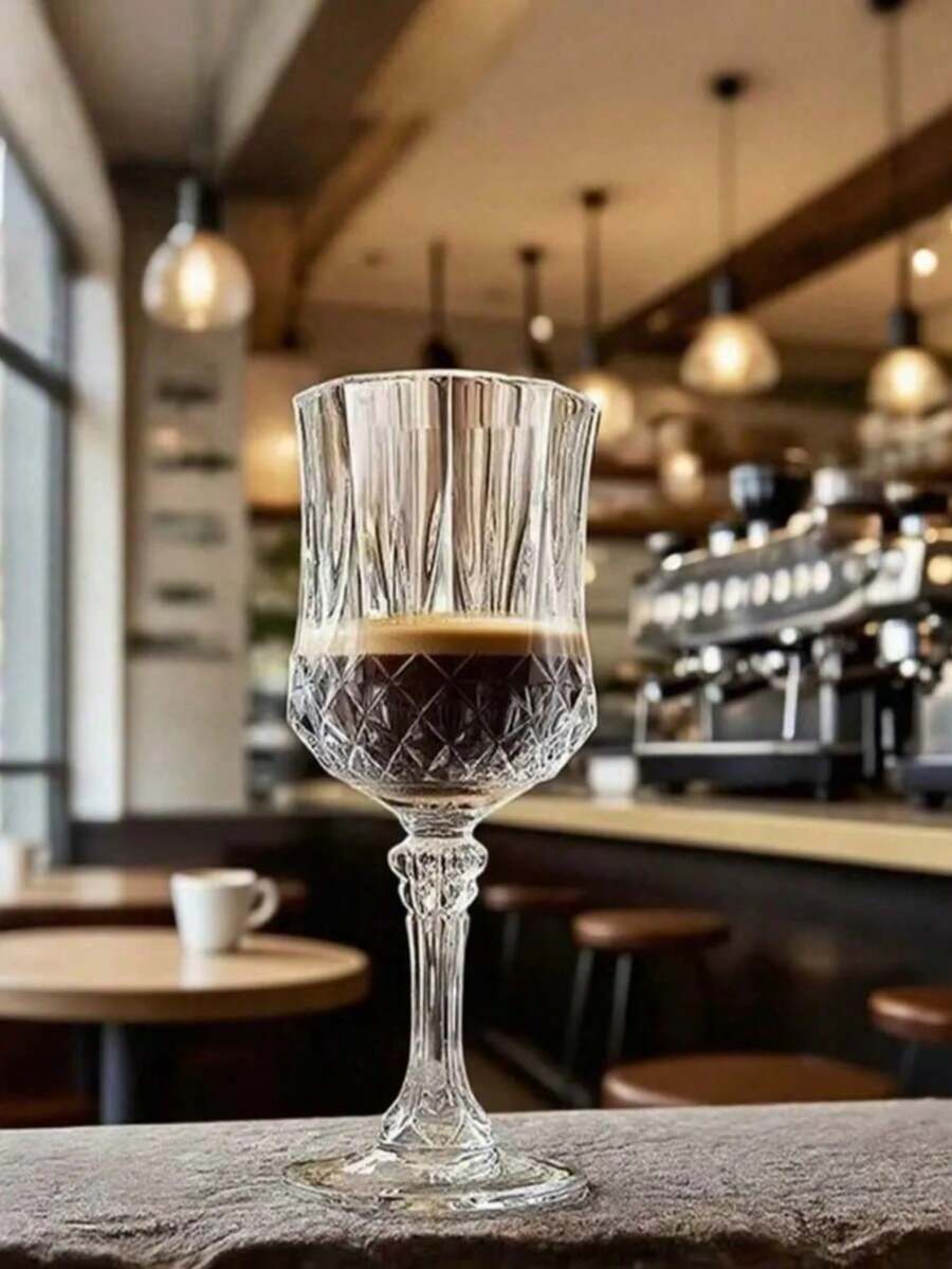 6/12pcs High Quality 200ml Champagne Glasses, Crystal Texture Wine Glasses, Suitable For Holiday Parties, Gatherings, Family, Friends Meetings, Ramadan Activities, Company Team Building, Back To School Season - Multicolor - View 1