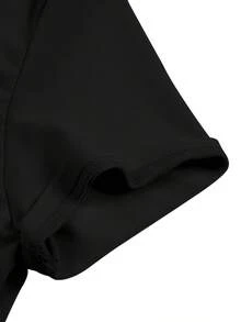 Men'S Casual Athletic T-Shirt - "DAKINE" Print, Short Sleeve Crew Neck, Lightweight Polyester, Summer Outdoor Wear For Men, Casual Summer Wear | Graphic Tee | Knit Construction, Workout Shirts - màu đen - Xem 4