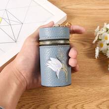 多色口红收纳包及钥匙扣，带刺绣设计，女士迷你钱包/小钱包/钱包钥匙扣 - 彩色 - 查看 9