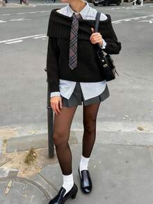 New Women's Fashion Wedding Solid Colour Casual Long Sleeve Folded Sexy Strapless One Neck Design Pullover Sweater