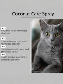 Pet Coconut Grooming Spray - No Rinse, Softens And Smoothens Dog's Fur