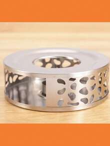 Stainless Steel Tea Stove, Tea Warmer, Desktop Insulation Stove, Heater Stove, Candle Tea Warmer, Outdoor Tea Maker, Thickened Material Is Sturdy , Uniform Heat Condfrienand Safe, Compact Design, Easy To Carry, Suitable For Making Tea, Warming Tea, Heating Coffee, Warming Food, Warming Milk, Simple And Beautiful, Round And Smooth Surface, Air Vent Design, Unlimited Usage Scenarios - Multicolor - View 14