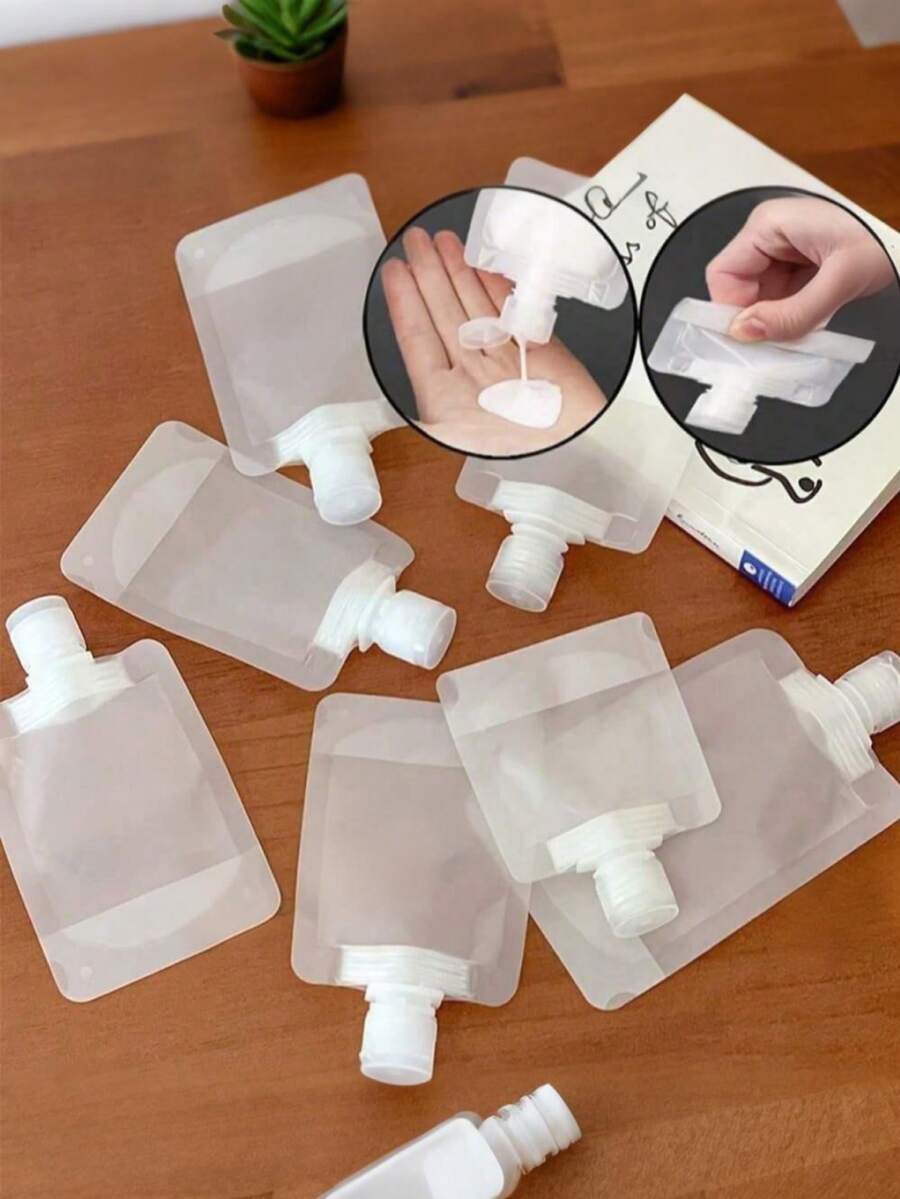 30ml Bolsa de empaque de viaje, un recipiente reutilizable para artículos de tocador adecuado para gimnasios, campamentos y actividades al aire libre - transparente - Ver 1