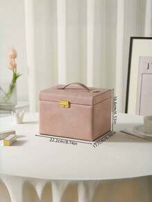 JewelryStorageBoxLEDMirror 这款四层LED化妆镜配备珠宝宝石收纳空间和内置照明。它拥有三种照明模式、触控功能、便携式支架和可折叠的紧凑型镜框。内置1000mAh可充电电池，是一款便携式LED化妆镜，非常适合旅行携带。它是送给女性的理想礼物，也是情人节和母亲节的完美之选。 - 彩色 - 查看 11