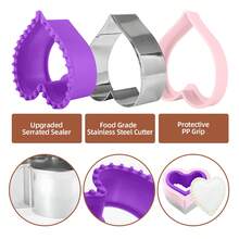 8pcs Sandwich Cutter And Sealer Set,Stainless Steel Sandwich Cutter Set, Pocket Mold Cartoon Bread Mold Toast Stamp Press Mold,Stainless Steel Cookie Cutter,Creative Shapes-Round,Heart,Mouse,Star,Fruit Vegetable Cutter Shapes, Food Picks For Bento Box, Ideal Baking Tools For Bento Box,Holiday Baking,Family Kitchen, Birthday Party, Breakfast, Picnic, Camping, DIY Baking,Pocket Sandwich Maker Tool, Back To School Lunchbox Maker - - - View 7