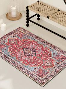 European Style Indoor Decorative Large Rug, Pearl Velvet Material Washable Bottom Indoor Carpet, Living Room Rug, Sofa Rug, Bedroom Rug, Non-Slip Bedside Mat, Dining Room & Kitchen Rug, Office Chair Pad, Entrance Mat, Outdoor Picnic Mat, Outdoor Camping Blanket - Multicolor-4 - View 15