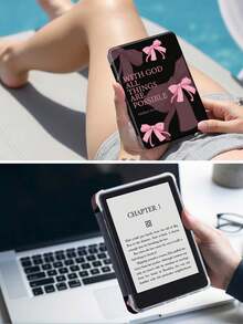 The Pattern Of Bow Tablet Case Compatible With IPad Air 11-Inch M3 2025 / M2 2024, IPad Air 5th Generation 2022 , IPad (A16) 11 Inch 11th Generation 2025,Compatible With Samsung Galaxy Tab,Kindle Paperwhite 12th Gen 2024, Clear Back ,Fashion Pattern Protective Case,Automatic Sleep And Wake-Up Function, Airbag Protection, Suitable For Gifts And Office Use - 彩色 - 查看 9