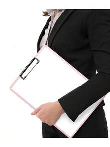 1/4pcs Ombre Color Clipboard - Thick A4/A5 Size Clipboard - File Folder, Paper, School And Office Stationery, Student Drawing Board, Suitable For Nurse/Teacher/Student, Office And Classroom Use - Pink - View 3