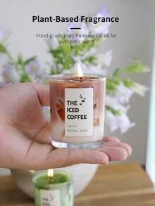 1pc New Jelly Candle, Scented Candle, (Style:/Matcha/Iced Coffee Candle), Room Decor, Suitable For Wedding Decorations, Christmas Gifts, Candles, Back To School Dorm Decor Gift For Valentine's Day, Birthday, Gifts For Family, Friends, Christmas Gifts For Women, New Year Living Room, Party, Funny Gifts For Boyfriend & Ladies/Her, Personalised Men Gift Ideas, Gaming Stuff, Candle Set Gift - Multicolor - View 5
