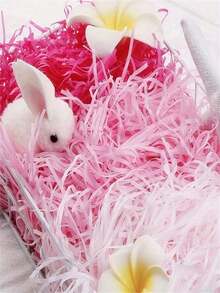 10g/50g/100g Raffia Filler Gift Box, Suitable For Christmas, Valentine's Day And Wedding Gifts; Lightweight Gift Box Filler; Birthday Gift Packaging Material; DIY Colorful Shredded Paper; Party Decoration; Best Choice For Gifts. Valentine's Day Gift - Multicolor - View 3