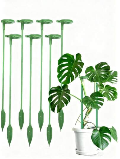 Soporte ajustable para plantas - Adecuado para plantas en maceta, orquídeas, peonías, tomates, plantas trepadoras, plantas colgantes, jardín exterior, decoración del hogar, accesorios para plantas en maceta interiores, soportes para plantas y decoración de pared, soporte para plantas en maceta resistente a la intemperie