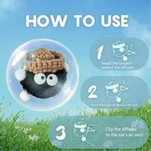 A Stylish Car Air Freshener Decoration For The Air Conditioning Vents, Featuring A Cute Little Ornament That Adds A Personal Touch And Provides Long-Lasting Fragrance, Car Air Freshener - Multicolor - View 5