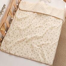 Baby Muslin Blanket, All Season Gauze Air Conditioning Quilt, Children's Cotton Crinkle Fabric Baby Comfort Blanket, Cartoon Pure Cotton - Multicolor - View 2