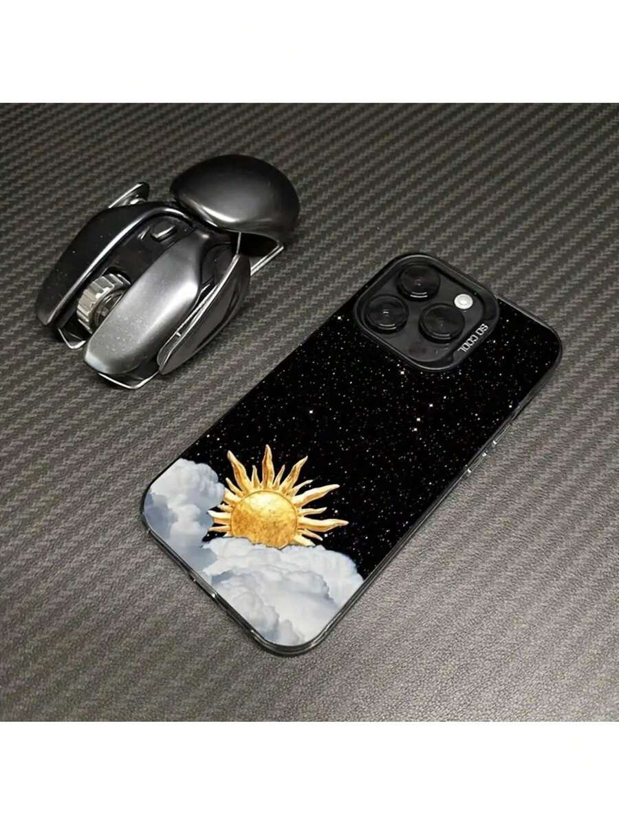 17/16/15 ProMax/14Plus/13Pro/12/11 compatible, funda creativa nueva de color plateado con un gran y lindo agujero. Esta funda ofrece una excelente protección. Con su diseño elegante, es la primera opción de Gee para fundas de regalo de Halloween.CYK195, funda protectora para teléfono - Multicolor - Ver 1