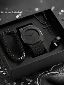 一款高端商务男士石英表，设计精美，石英机芯，ABS表带，不锈钢表扣，适合商务场合和正式活动，彰显优雅气质，是送给爸爸的绝佳父亲节礼物，也适合作为节日礼物送给家人和朋友。