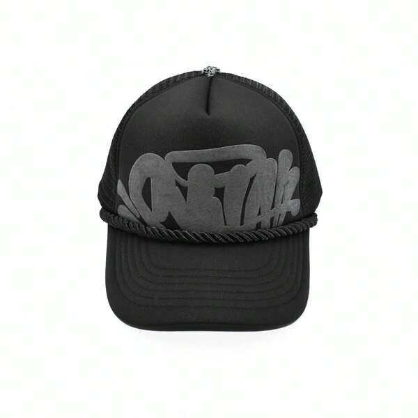 SYNA WORL Unisex Vintage Letter Trucker Hat, Hiphop-keps, Pappahatt