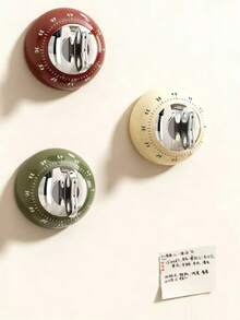 1个厨房定时器，55分钟闹钟，微波炉定时器，磁性金属材质，易于收纳，适合作为礼物 - 彩色 - 查看 7