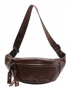 Women's Retro Fringe Minimalist Solid Color Crossbody Bag