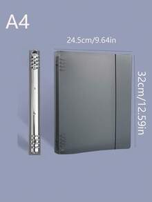 1 Carpeta A5/A4 - Cuaderno de hojas sueltas de PP resistente, capacidad de 180 páginas, superficie mate, núcleo desmontable - Escuela, oficina, diario, organizador de proyectos - Compatible con carpetas de anillas y grapas - Útiles escolares, almacenamiento de documentos, diseño elegante, estructura duradera, para profesionales de oficina