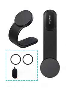 柔性磁吸车载手机支架 - 可调节铝合金臂，360°旋转，可塑形设计，可自定义观看角度，无夹子，防刮擦防震，通用型，适用于及所有智能手机