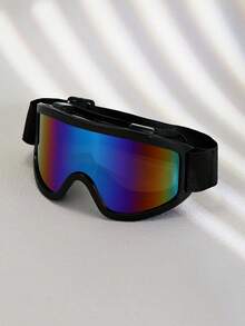 1pc New Large Frame Ski/Cycling/Mountaineering Windproof Men's Goggles, Windproof And UV Protection Ski Goggles - Gradient - View 1