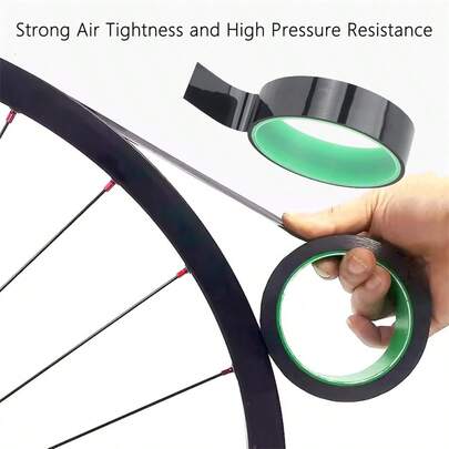Tubeless Rim Tape For Bicycles, 10m Roll Multiple Widths Heavy-Duty Polypropylene High-Performance Adhesive 700C Road Bike Wheels