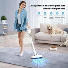 Aspiradora doméstica de 120W, aspiradora inalámbrica multifuncional para mascotas,aspiradora para sillones - Blanco - XCQ01 - Ver 5