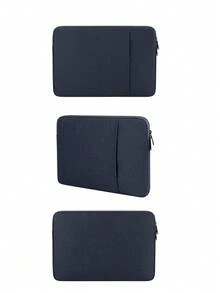 1Pc Laptop Sleeve Bag Compatible With 13/14/15/16 Inch MB Air/Pro/IPad/Surface/ /HP Computer Bag,Accessories Polyester Case With Pocket - Multicolor - View 6