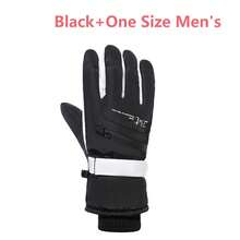 一双男女通用冬季户外滑雪手套，采用保暖抓绒内衬、防水面料、触屏灵敏设计，手背口袋可放置钥匙和卡片，适合滑雪、骑行、通勤和其他冬季户外活动。 - 彩色 - 查看 9