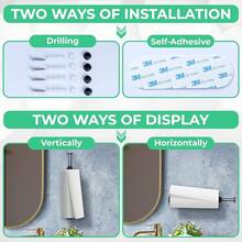 Kitchen Paper Towel Holder - Silver - View 3