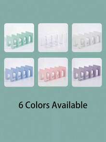 2/1pc Transparent Plastic Bag Organizer Divider, Acrylic Wardrobe Shelf, Handbag Holder, Clear Bag Storage Rack, Suitable For Closet, Bathroom, Office, L-Shaped Storage Rack, Space-Saving Home, Dorm, Office Organizer - Clear - View 9