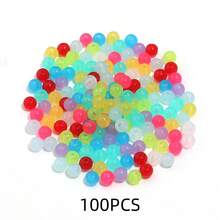20 à 100 pièces Perles d'espacement rondes en acrylique coloré, perles fantaisie mignonnes aux couleurs aléatoires mélangées, faites main pour la création de bijoux, pendentifs, breloques pour téléphone, porte-clés et décorations artisanales. - Mélanger les couleurs au hasard - Voir 18