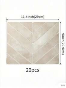 1/10/20pcs 11.4" X 9" Peel And Stick Wallpaper - 2D Soft Gel Self-Adhesive Flexible Waterproof Tile For Kitchen, Bathroom, Easy To Clean Wall And Shower Tile. Home Decor, Holiday Decor. - Multicolor - View 7