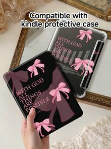 The Pattern Of Bow Tablet Case Compatible With IPad Air 11-Inch M3 2025 / M2 2024, IPad Air 5th Generation 2022 , IPad (A16) 11 Inch 11th Generation 2025,Compatible With Samsung Galaxy Tab,Kindle Paperwhite 12th Gen 2024, Clear Back ,Fashion Pattern Protective Case,Automatic Sleep And Wake-Up Function, Airbag Protection, Suitable For Gifts And Office Use - 彩色 - 查看 8