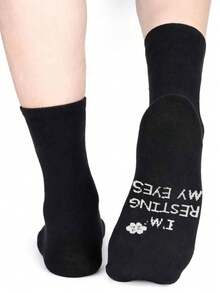 1 Pair Funny Socks Novelty Fun Gifts For Men Dad, Gifts From Daughter Grandpa, Christmas Birthday Gifts For Dad Grandpa Husband Boyfriend Best Dad Grandad Papa Ever Gifts For Funny Fathers Day Gifts From Daughter Wife Son Girlfriend - Black - View 2