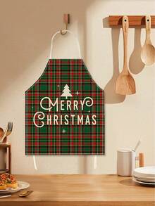 1 articol esențial pentru petrecerile de Crăciun în 2025: Șorț în carouri pentru părinți și copii; Șorț drăguț din material textil de Crăciun, Crăciun fericit, design colorat și rapid al cununii de Crăciun; Șorț de copt pentru decorațiuni de Crăciun; Un șorț esențial pentru decorarea atmosferei și decorarea petrecerilor de sărbători.