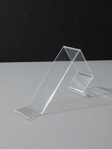 5pcs/2pcs Transparent Acrylic Shoe Display Rack, Shoe Stand, High-Heel Shoe Display Stand, Suitable For Shoe Stores, Applicable To Sandals, Casual Shoes, High-Heel Shoes, And Sports Shoes. Acrylic L-Shaped High-Heel Sports Shoe Display Stand With Protective Film. - Multicolor - View 1