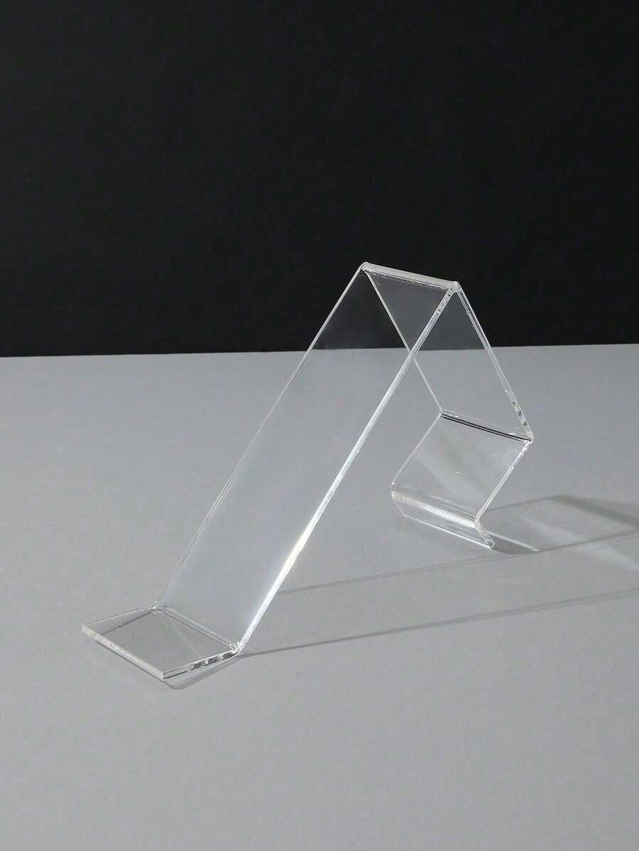 5pcs/2pcs Transparent Acrylic Shoe Display Rack, Shoe Stand, High-Heel Shoe Display Stand, Suitable For Shoe Stores, Applicable To Sandals, Casual Shoes, High-Heel Shoes, And Sports Shoes. Acrylic L-Shaped High-Heel Sports Shoe Display Stand With Protective Film. - Multicolor - View 1