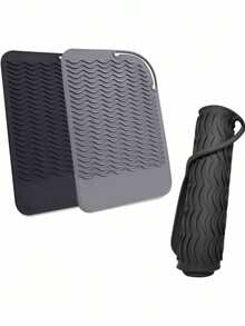 畅销卷发棒、直发器、硅胶隔热垫、造型工具防滑垫、沙龙造型设备、造型夹、多功能造型器、流线型设计、现代造型器、男女通用、专业造型师适用、日常造型、多用途隔热垫 - 彩色 - 查看 9