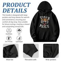 Tigers Shirt, Tiger Tshirt, Tiger Pride Hoodie, Retro School Spirit Shirts, Tigers Football, Football Mom Shirt, Go Tigers, Vintage School Hoodie,Soft And Breathable Fabric, Loose Style, Perfect For Concerts And Hiking Trips - 款式5 - 查看 6