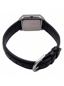 Casio Đồng hồ vuông cổ điển | Đồng hồ nữ dòng LTP-V007 - Mặt số trắng cổ điển & mặt số vàng retro / Dây da đen / Phong cách thanh lịch tối giản / Phù hợp công sở / Phụ kiện thời trang / Quà tặng thương hiệu / Quà tặng ngày Valentine / Phong cách lịch lãm / Giống như phong cách của các blogger - LTP-V007L-9E LTP-V007L-7E1 - Bạc - Xem 6