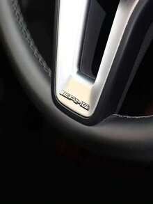 4/8件套汽车音响装饰3D铝制徽章贴纸，适用于奔驰AMG C200 C260 C300 W108 W124 W126 W140 W168 W169 - 均碼 - 查看 5