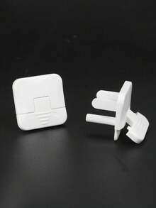 10pcs White 3-Hole Protective Covers For Power Sockets, Insulation Covers To Prevent Electric Shock - White - View 5