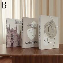3pcs Luxury Faux Books, Realistic Decorative Books For Home, Office, Bedroom, Hotel, Cafe, Tabletop Decor, Photography Props