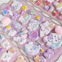 Thick 3D Cute Animal Foam Stickers, Soft Adorable Butt-Shaped Stickers, Suitable For Decorating Children/Girls Phone Cases, Sticker Books - Multicolor - View 11