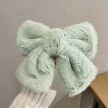 1 Stück eleganter Oversized Plüsch-Schleifen-Haarclip, süße Haarspange, Prinzessinnen-Haarreif, Haarklammer, Haarspange, Haarspangen, Haarschmuck für Frauen - Verschiedenfarbig - Übersicht 3