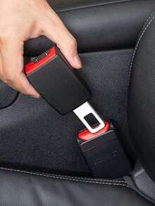 1pc Car Seat Belt Extender - Black - View 3